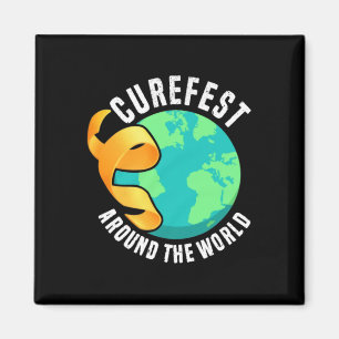 Aimant Curefest Around The World Sensibilisation au cance