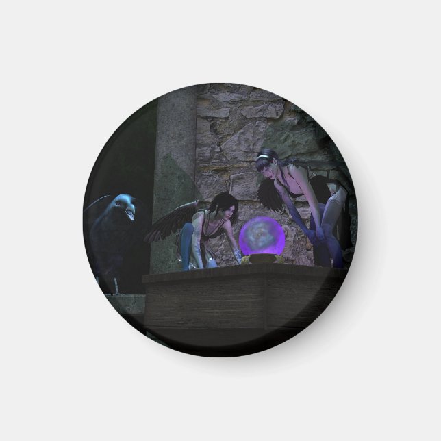 Aimant Curieux Crow Féeries (Devant)