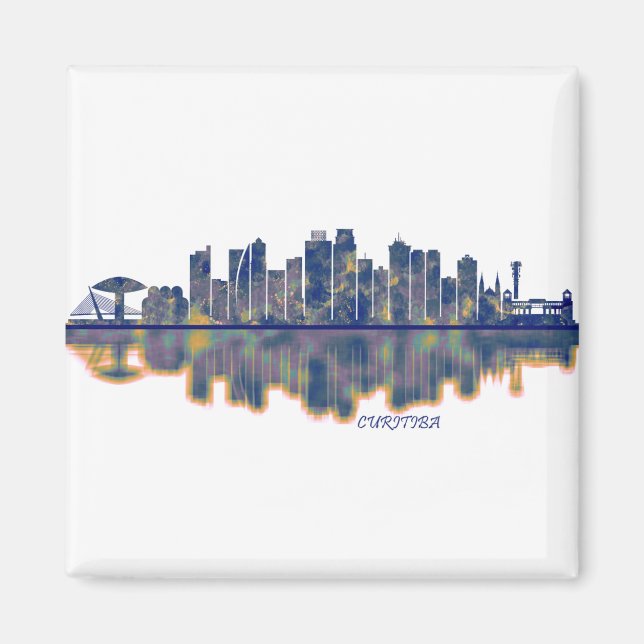 Aimant Curitiba Skyline (Devant)