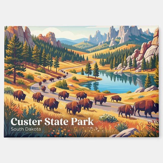 Aimant Custer State Park États-Unis (Recto)