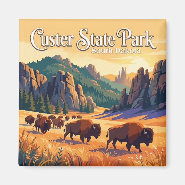Aimant Custer State Park États-Unis (Devant)