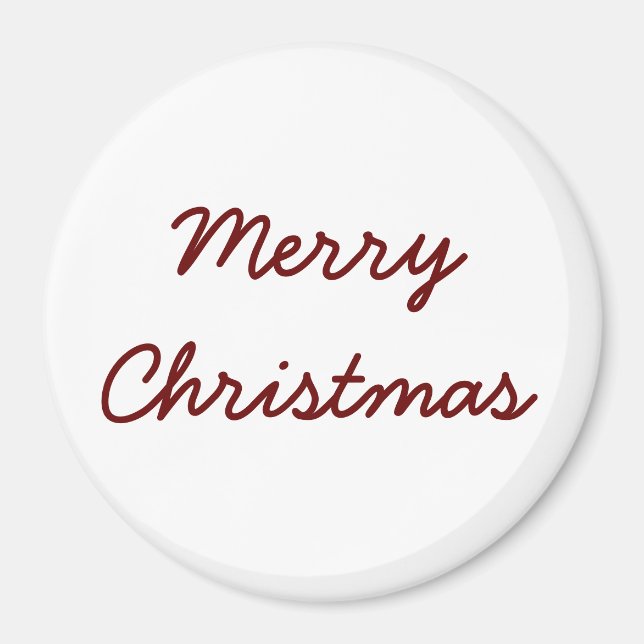 Aimant custom add your text christmas (Devant)