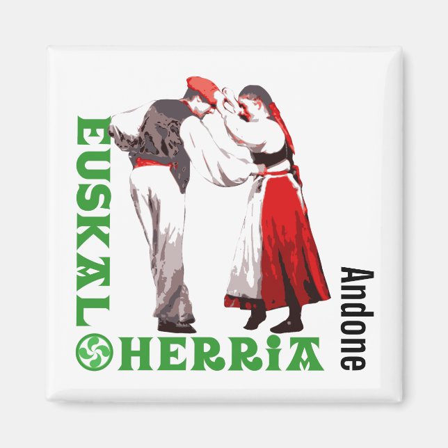 Aimant Custom, Euskal Herria, danse basque traditionnelle (Devant)