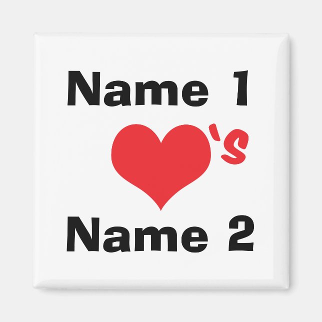 Aimant Custom Nous sommes amoureux (Devant)