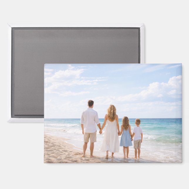 Aimant Custom Personalized Family Photo (Recto/Verso)