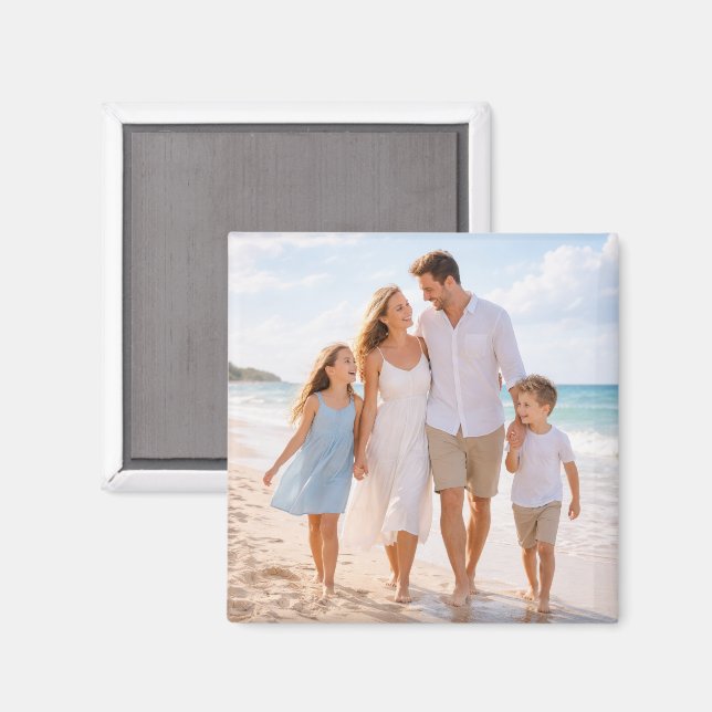 Aimant Custom Personalized Family Photo (Recto/Verso)