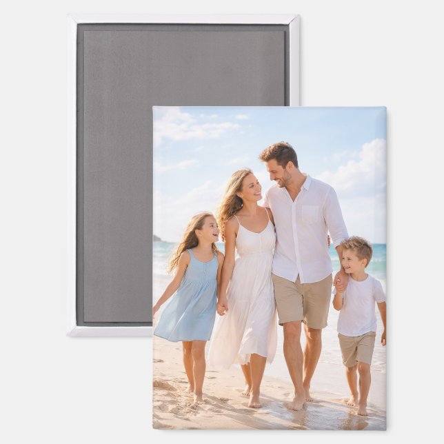 Aimant Custom Personalized Family Photo (Recto/Verso)