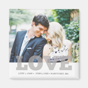 Aimant Custom Photo Love Wedding Favor