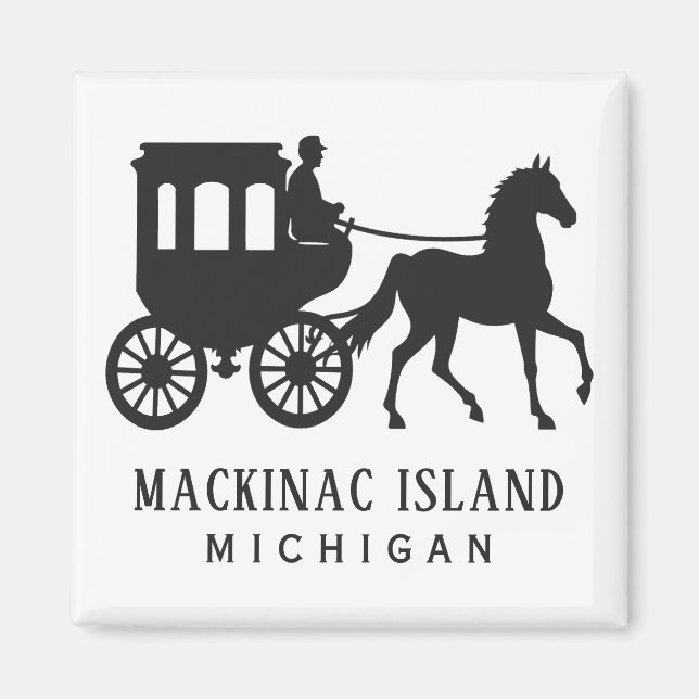 Aimant Custom Text Mackinac Island (Devant)
