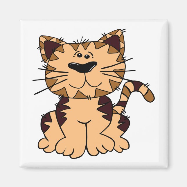 AIMANT CUT BEIGE ET CHAT BROWN (Devant)