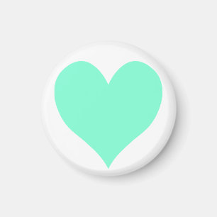 Aimant Cute Aquamarine Coeur