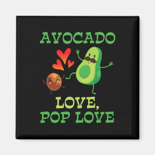 Aimant Cute Avocados Danser Ensemble Avocado Love Pop Lo