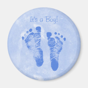 Aimant Cute Baby Boy Footprints