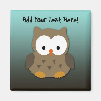 Aimant Cute Baby Owl Personnalisé