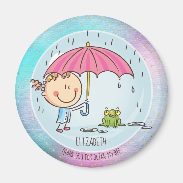 Aimant Cute BFF Besties Kawaii Toxits for Girls Friends (Devant)