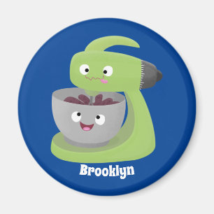 Aimant Cute cake mixer cuisine appareil dessin animé