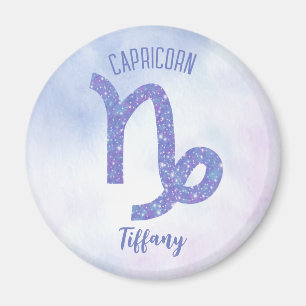 Aimant Cute Capricorn Astrology Sign Personalized Purple