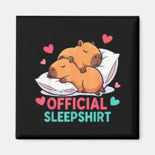 Aimant Cute Capybara Chemise de Nuit Confortable Sommeil