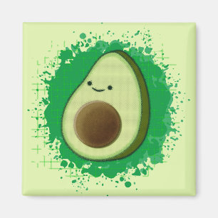 Aimant Cute Cartoon Avocado