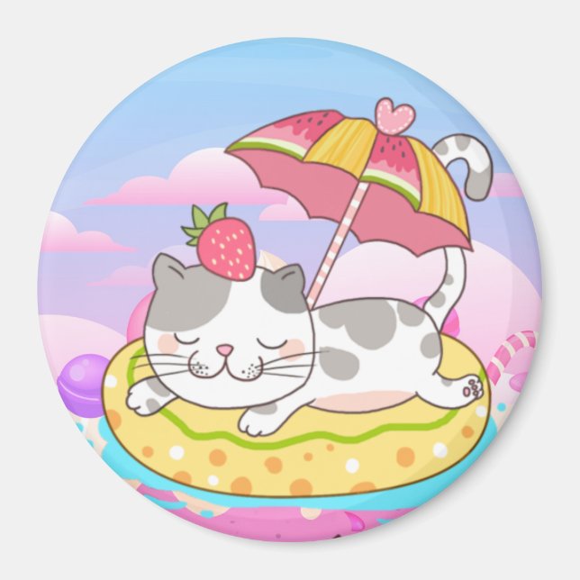 Aimant Cute chat (Devant)