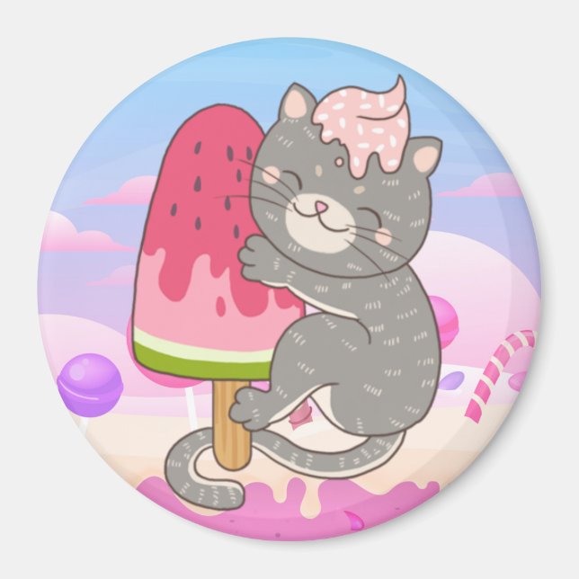 Aimant Cute chat (Devant)