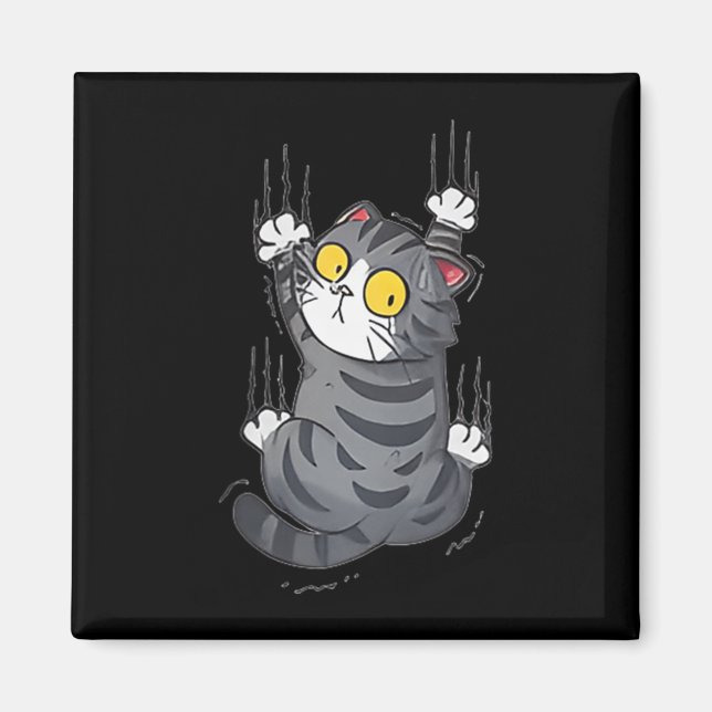 Aimant Cute Chat Funny Kitty Animaux de compagnie Lover C (Devant)