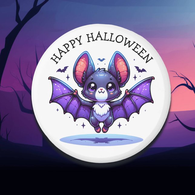 Aimant Cute Chibi Halloween de chauve-souris de dessin (Créateur téléchargé)