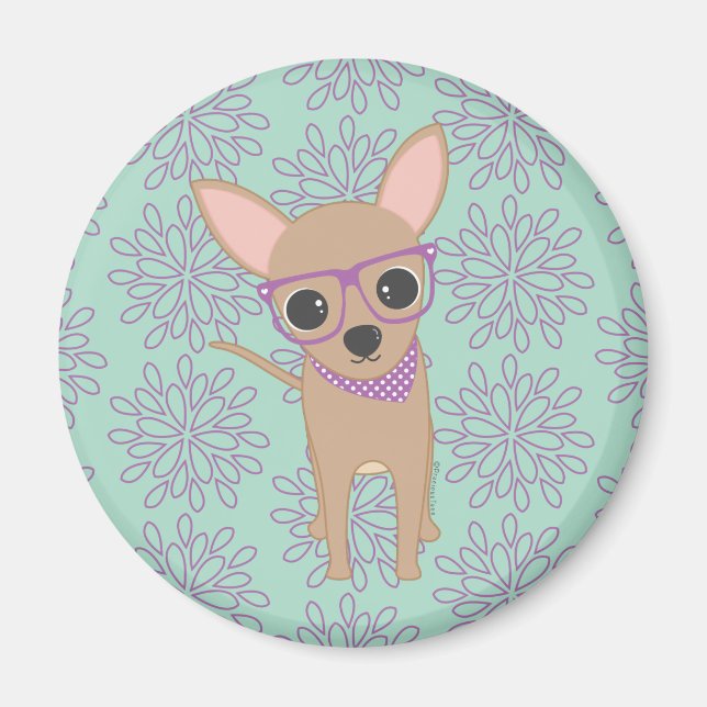 Aimant Cute Chihuahua (Devant)