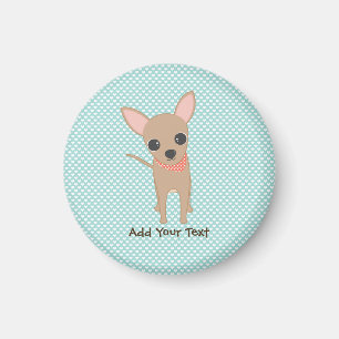Aimant Cute Chihuahua Personalized School