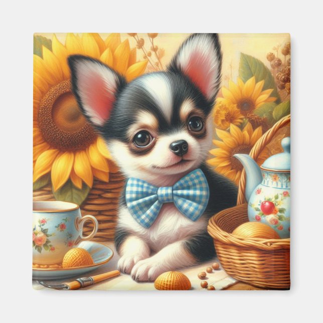 Aimant Cute Chihuahua Puppy (Devant)