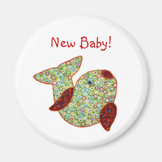 Aimant Cute Country Style Patchwork Poisson d'or Nouveau 