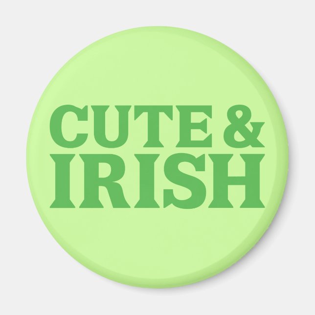 Aimant Cute et irlandais (Devant)