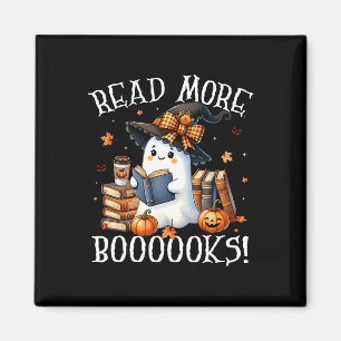 Aimant Cute Ghost Lecture Livre Amateurs Halloween Lire p