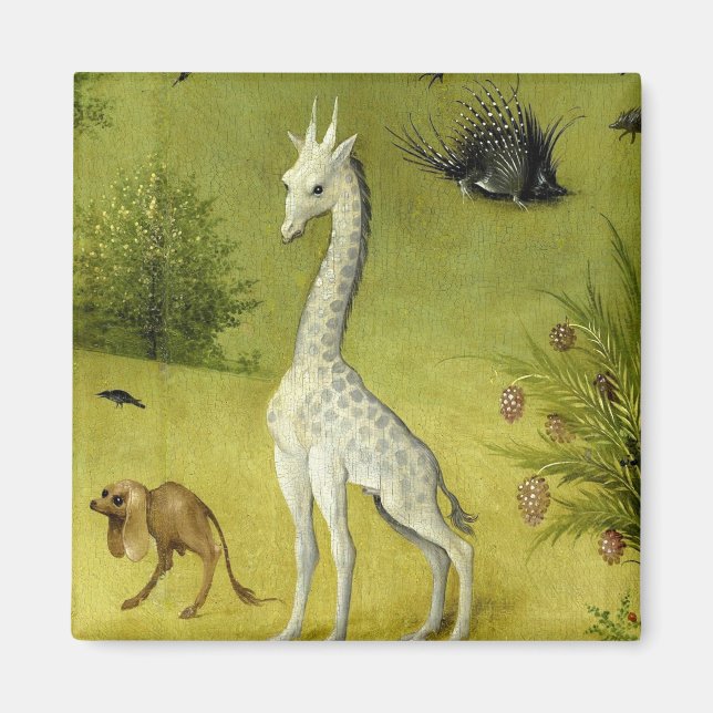 Aimant Cute Giraffe Garden Earthly Delights By Bosch (Devant)