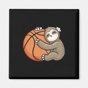 Aimant Cute Girl Loth Sloth Basketball