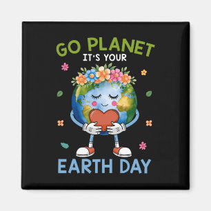 Aimant Cute Go Planet Son Jour des terres 2025 Enseignant