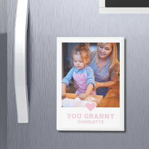 Aimant Cute Heart Love You Granny's Mother's Day Photo