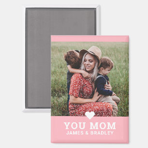 Aimant Cute Heart Love You Maman Fête des Mères Photo