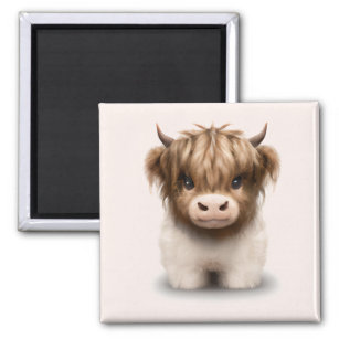Aimant Cute Highlands Scottish Cow