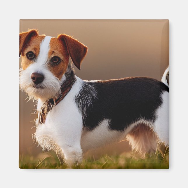 Aimant Cute Jack Russel Terrier Chien Photo (Devant)