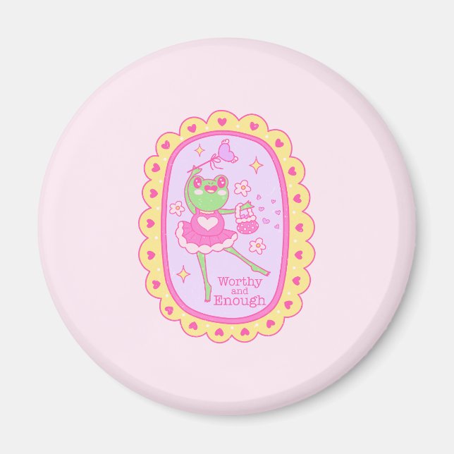 Aimant Cute Jolly Frog - Digne et Assez (Devant)