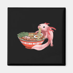 Aimant Cute Kawaii Anime Axolotl Japonais Ramen nouilles