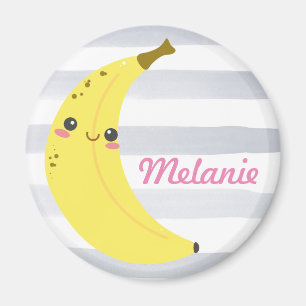 Aimant Cute Kawaii Banana personnalisée