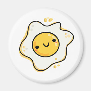 Aimant Cute Kawaii Fried Egg