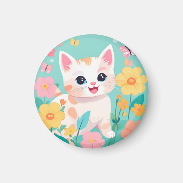 Aimant Cute Kitten (Devant)