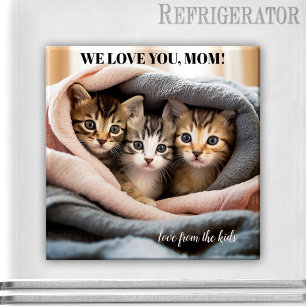 Aimant Cute Kittens Meilleur Chat Maman Jour des Mères Ma