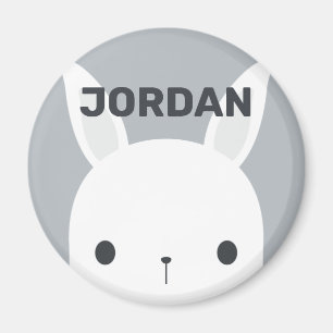Aimant Cute Little Bunny Rabbit with Personalized