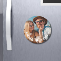 Cute Love Heart Photo Couples Noms personnalisés