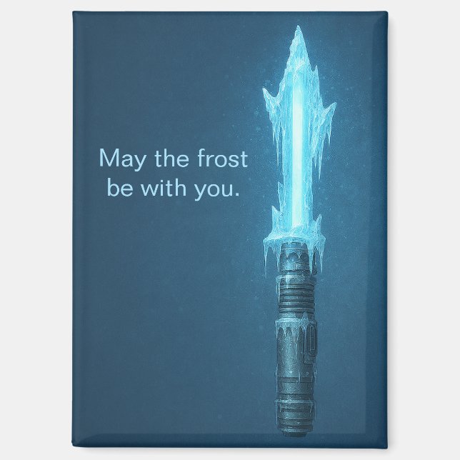 Aimant Cute May the Frost Be With You Refrigerator (Recto)
