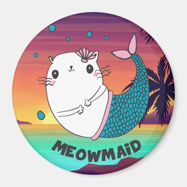 Aimant Cute Meowmaid (Devant)